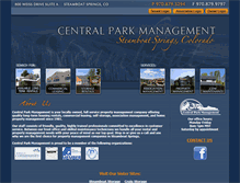 Tablet Screenshot of centralparkmgmt.com